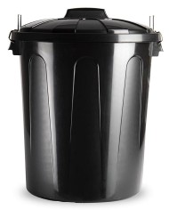 CUBO BASURA PLASTICO PLASTICFORTE C/PEDAL AMARILLO 27 LTS.