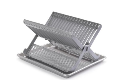 ESCURREPLATOS PLEGABLE PLASTICFORTE PLATA 37X33X21 CMS.