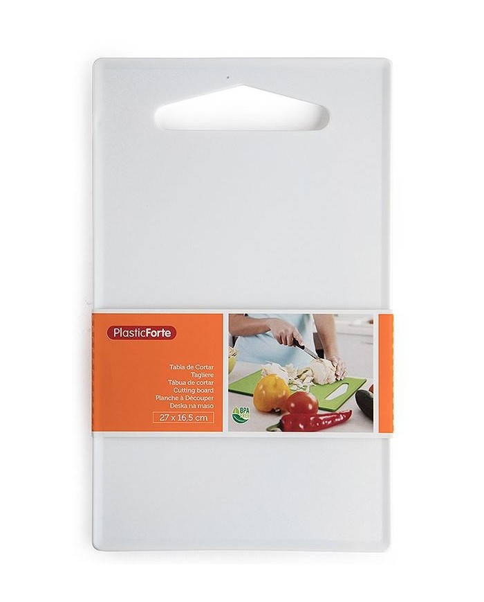TABLA DE CORTAR PLASTICFORTE BLANCO 36X24 CMS.