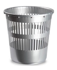 PAPELERA PLASTICFORTE REDONDA BLANCA 11'3LTS.