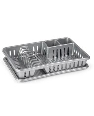ESCURREPLATOS PLASTICO BLANCO 65CM CON REGLETA SAUVIC