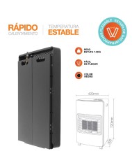 ESTUFA INFRARROJOS GSC DE GAS PLEGABLE MAX. 4200W