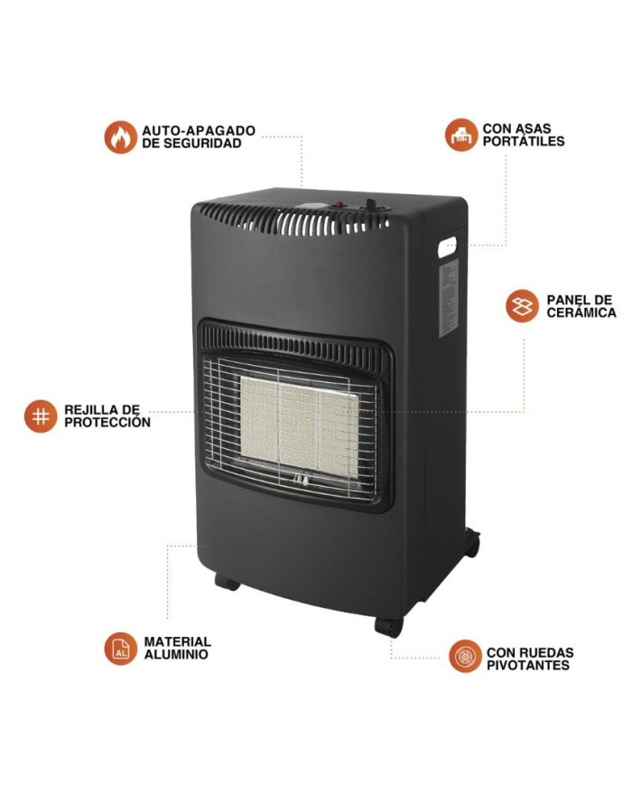 ESTUFA INFRARROJOS GSC DE GAS PLEGABLE MAX. 4200W