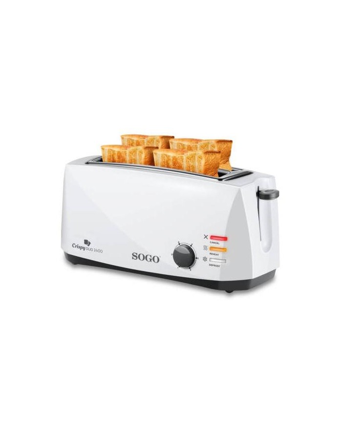 TOSTADORA SOGO 4 REBANADAS 1400 W.