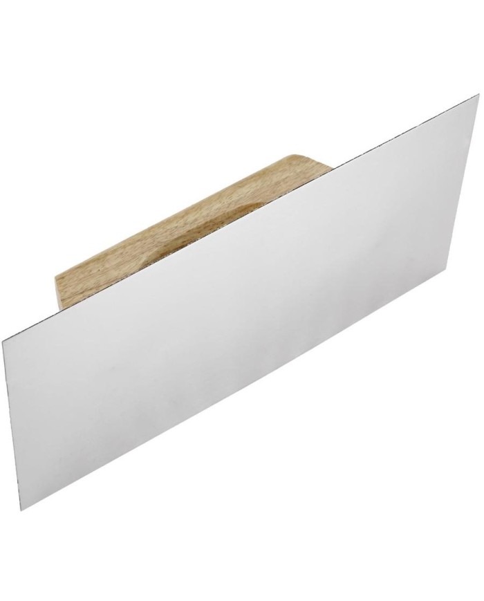 LLANA INOXIDABLE 300X150MM. MANGO MADERA ALYCO