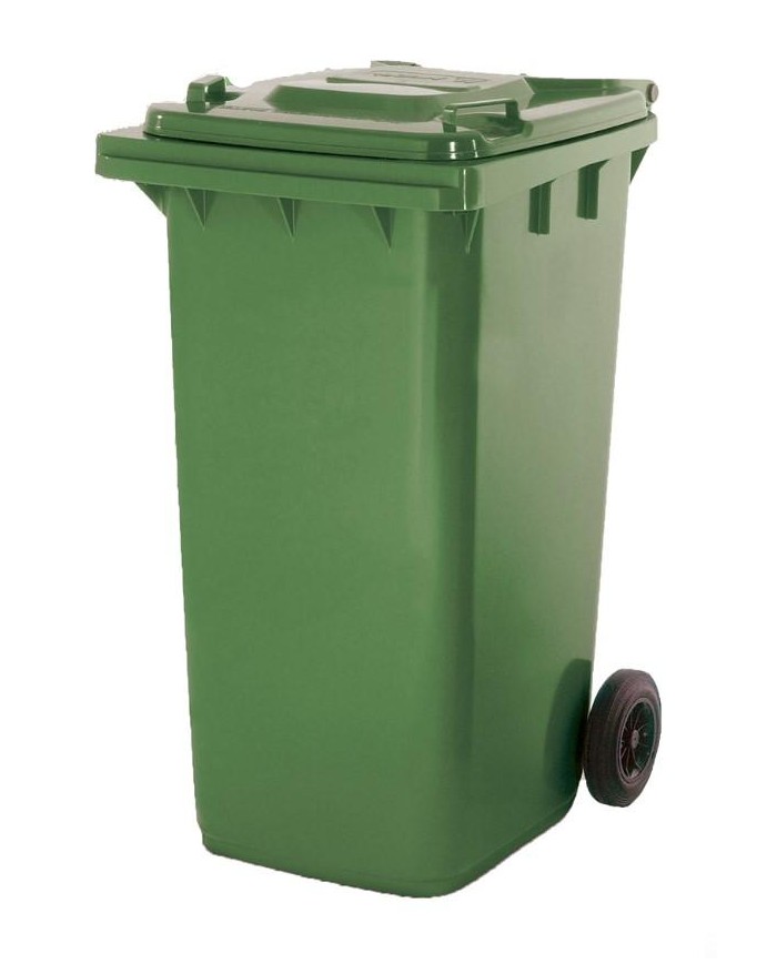 CONTENEDOR MAYA VERDE CON RUEDAS 240 LTS.