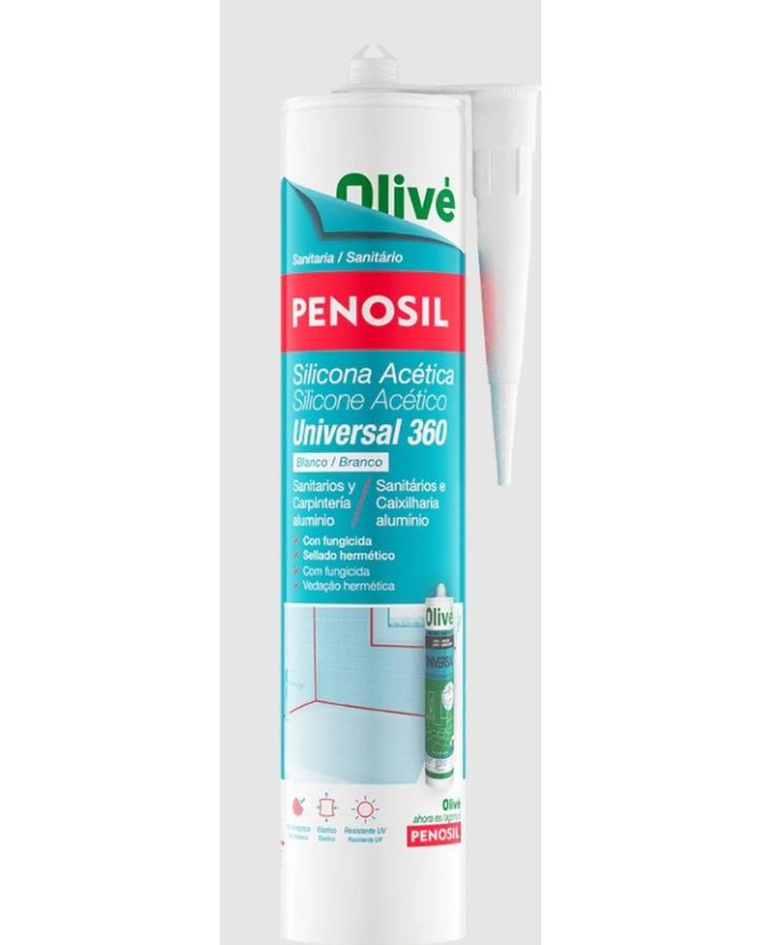 SILICONA ACIDA 280ML.GRIS PENOSIL