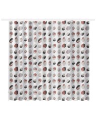 CORTINA BAÑO RAYEN PLASTICO BLANCA ESTAMPADA 2350.17
