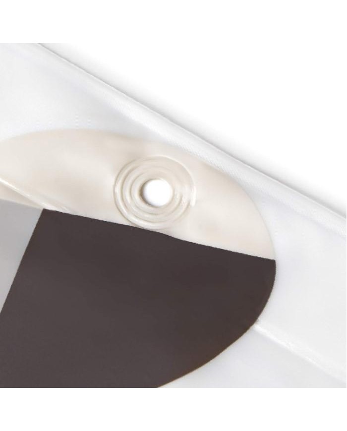 CORTINA BAÑO RAYEN PLASTICO BLANCA ESTAMPADA 2350.17