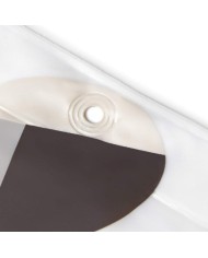 CORTINA BAÑO RAYEN PLASTICO BLANCA ESTAMPADA 2350.17