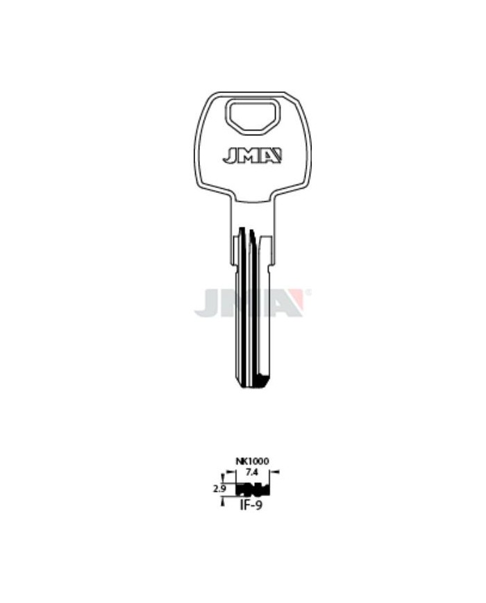 LLAVES BRUTO SEGURIDAD IF-9      LATON