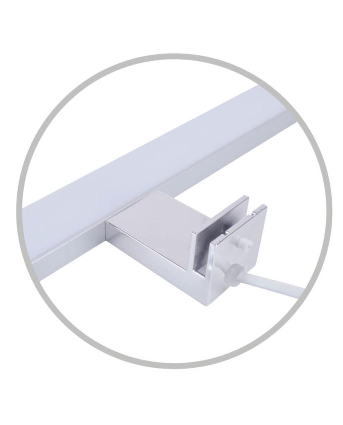 APLIQUE BAÑO GSC LED LAKSA ALUMINIO 8W. 40CMS. 6500K