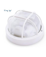 APLIQUE OVALADO GSC PLASTICO E27 60W. 230V. BLANCO