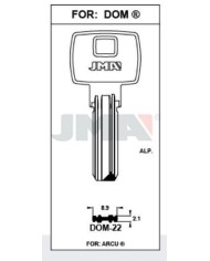 LLAVES BRUTO SEGURIDAD CVL-9D    LATON
