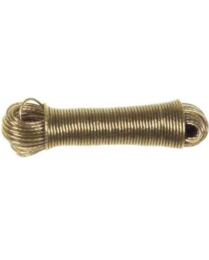 CUERDA ACERO PLASTIFICADA 4 MM. BLANCA (15MTS.)