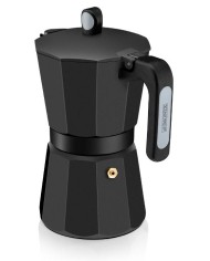 CAFETERA NOIR 6 TAZAS INDUCTION ALUM. MONIX