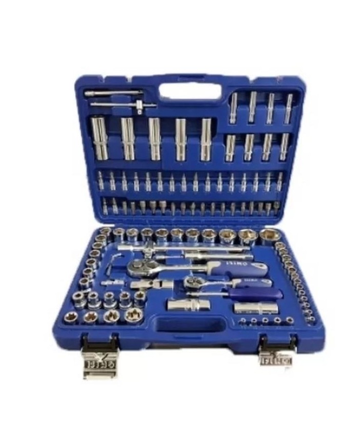 MALETIN IRIMO LLAVE VASO 1/4 Y 1/2 (118 PZAS) 130-115-4
