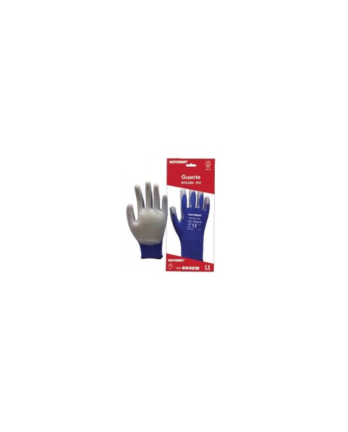 GUANTES POLIURETANO AZUL T- 7 HAYDENT 12UDS.