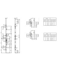 CERRADURA ISEO TRES PUNTOS C/METAL 785111-25 F/INOX.