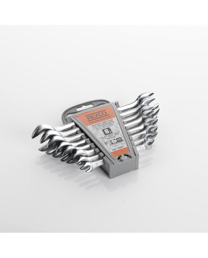 LLAVE FIJA  6-7/20-22MM. ALYCO ORANGE 8 PZAS.