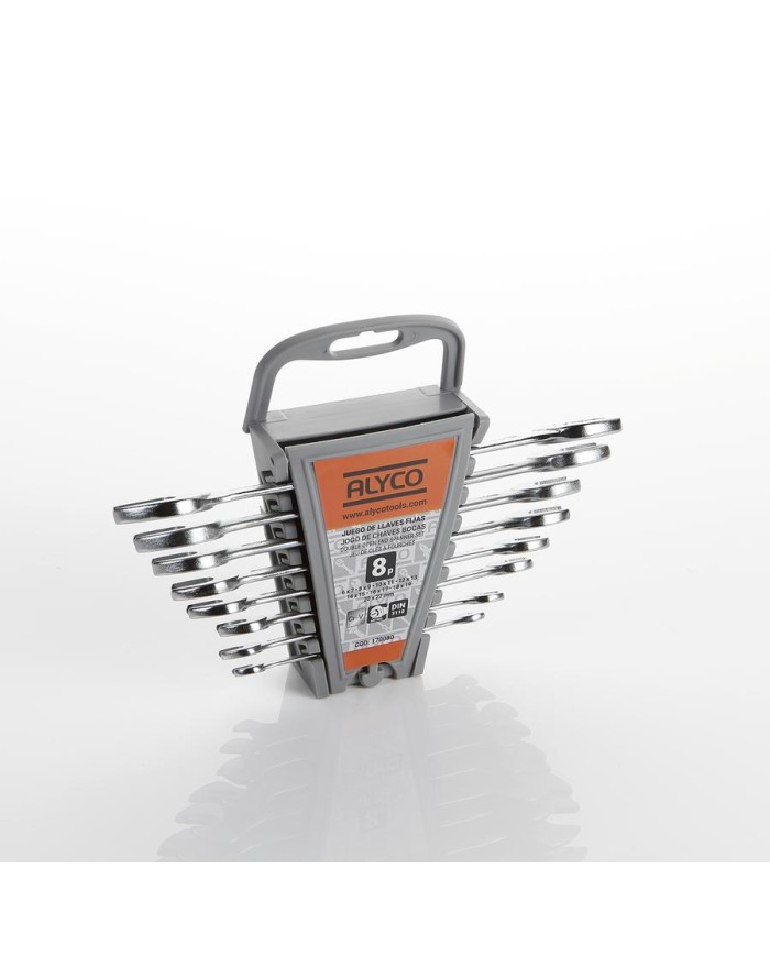 LLAVE FIJA  6-7/20-22MM. ALYCO ORANGE 8 PZAS.