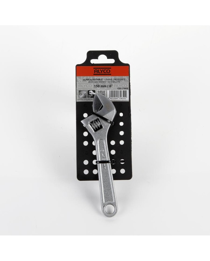 LLAVE AJUSTABLE 150MM. ALYCO ORANGE