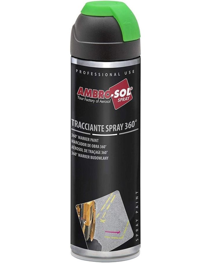 MARCADOR OBRA SPRAY 500ML. VERDE
