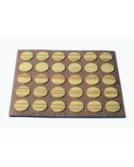 CUBRE TORNILLO BRINOX ROBLE 13MM. 30PZS.
