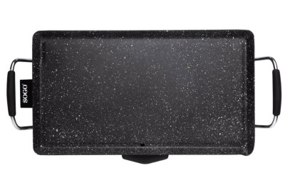 PLANCHA DE ASAR ELECTRICA SOGO MARMOL 1800 W.