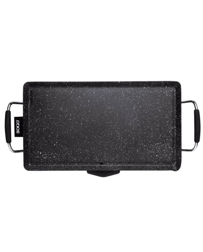 PLANCHA DE ASAR ELECTRICA SOGO MARMOL 1800 W.
