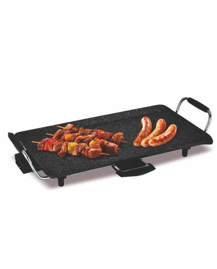 PLANCHA DE ASAR ELECTRICA SOGO MARMOL 1800 W.