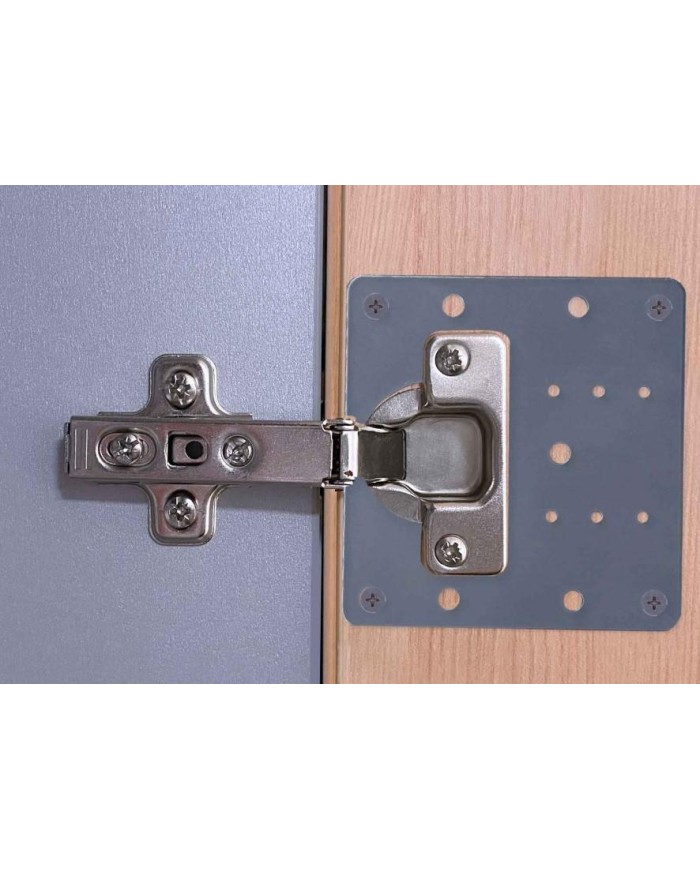 PLACA MICEL REPARACION BISAGRA CAZOLETA 90X90 MM.