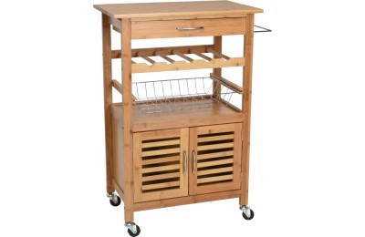 CARRITO COCINA EXCELLENTH BAMBU 60X36X88 CMS.