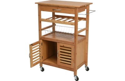 CARRITO COCINA EXCELLENTH BAMBU 60X36X88 CMS.
