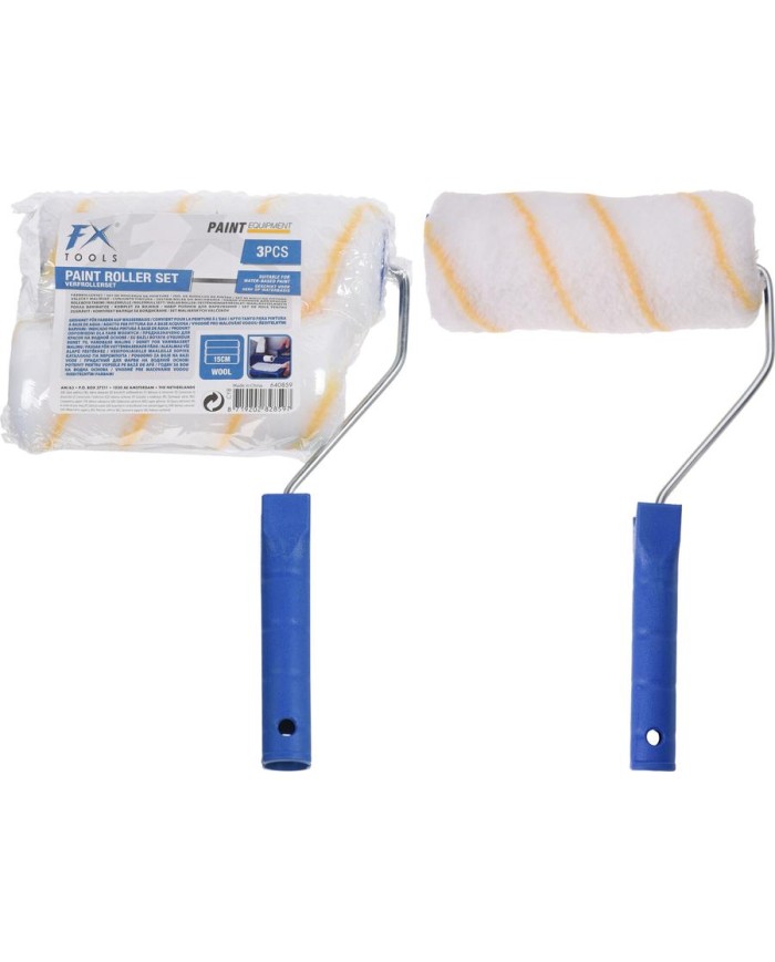 JUEGO 2 RODILLOS PINTAR 15CMS. FXTOOLS