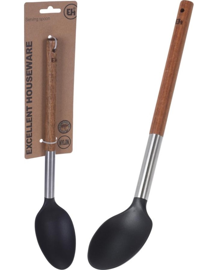 CUCHARA EH PBT MANGO MADERA 34 CMS.