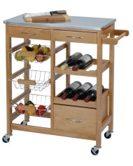 CARRITO COCINA EXCELLENTH BAMBU 66X36X84 CMS.