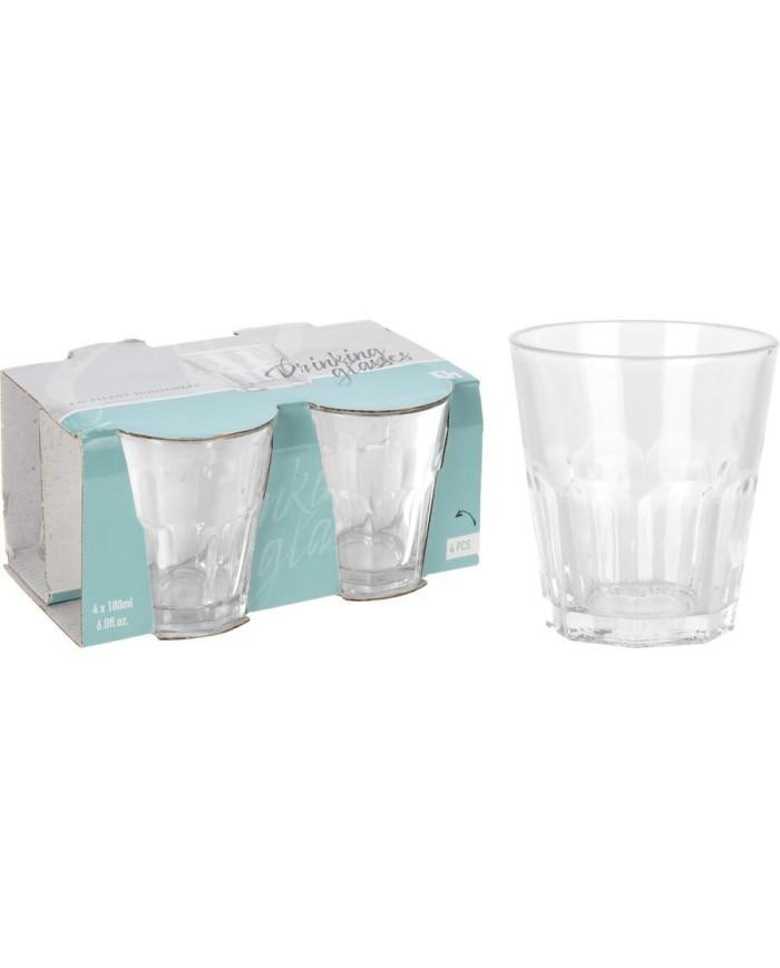 VASOS DE CRISTAL EXCELLENTH 180ML. 4 UDS.