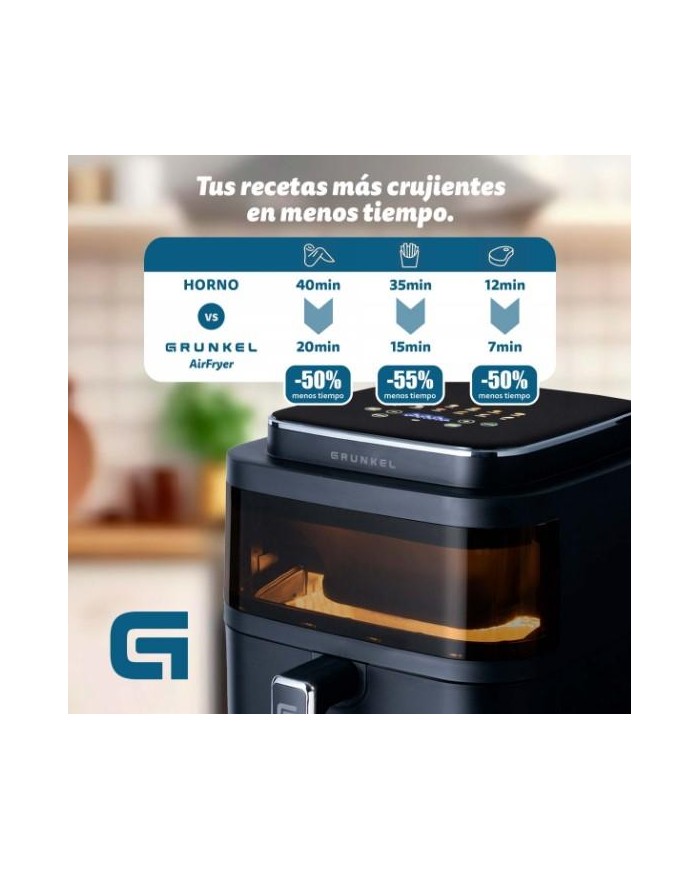 FREIDORA AIRE CALIENTE 6'0 LTS. 1400W. GRUNKEL NEGRA