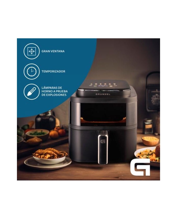 FREIDORA AIRE CALIENTE 6'0 LTS. 1400W. GRUNKEL NEGRA