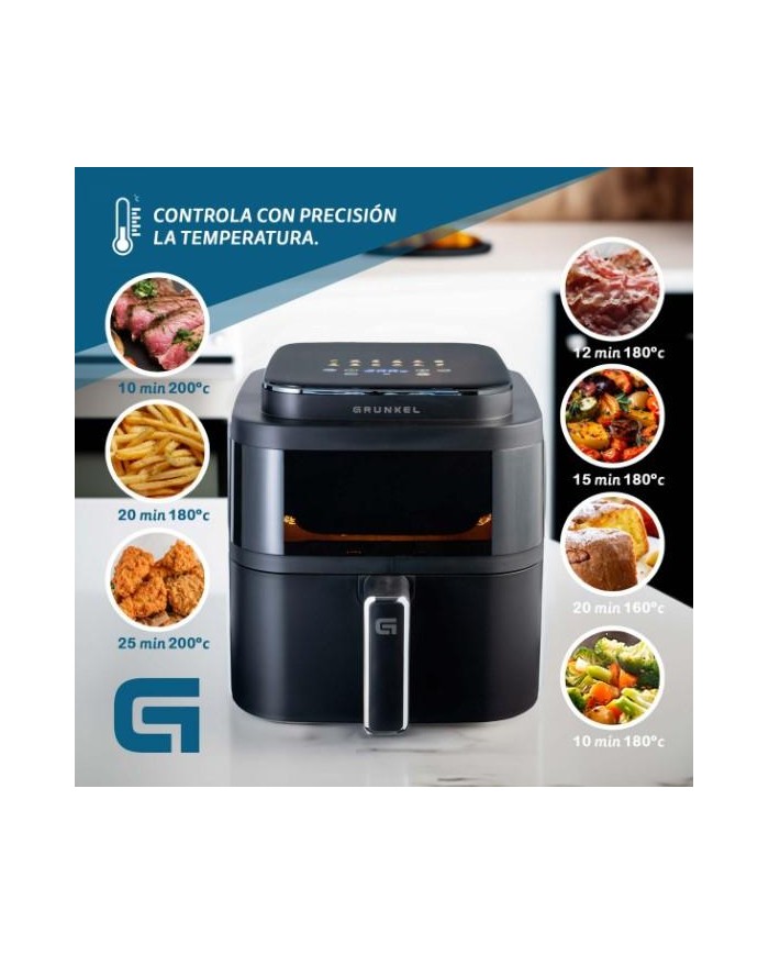FREIDORA AIRE CALIENTE 6'0 LTS. 1400W. GRUNKEL NEGRA