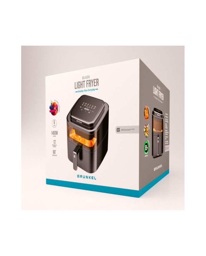 FREIDORA AIRE CALIENTE 6'0 LTS. 1400W. GRUNKEL NEGRA