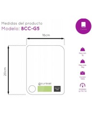 BASCULA COCINA GRUNKEL ANILLA GRIS 5 KG.
