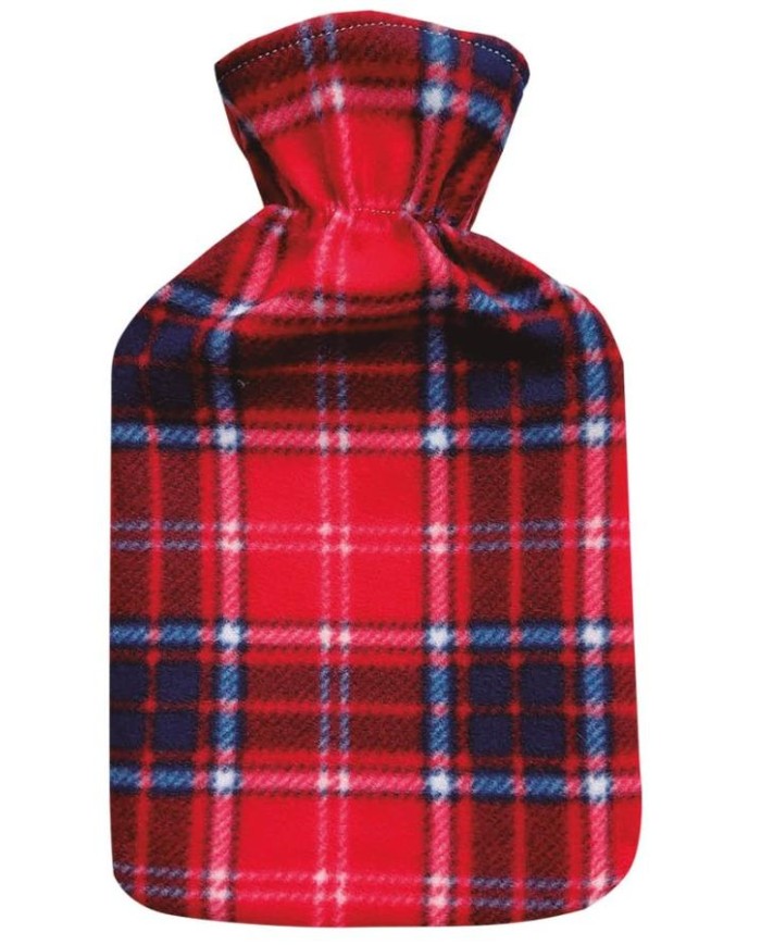 BOLSA AGUA CALIENTE GSC CUADRO ESCOCES ROJO 2 LTS.