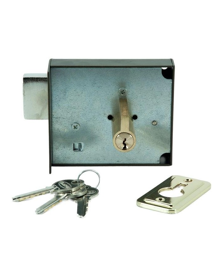 CERRADURA ILARGI 124A  8CM. DERECHA CILINDRO PERFIL