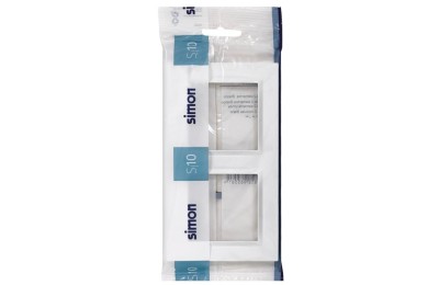 MARCO 2 ELEMENTOS SIMON 10 BLANCO 15'5X8'4X1'01 CMS.
