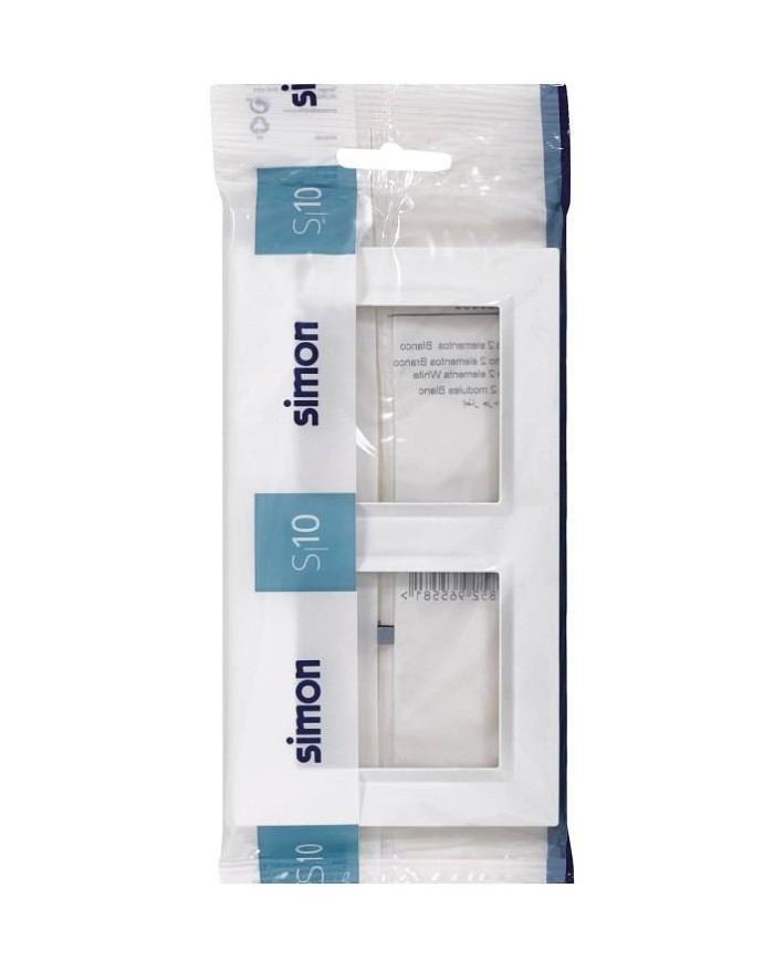 MARCO 2 ELEMENTOS SIMON 10 BLANCO 15'5X8'4X1'01 CMS.