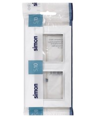 MARCO 2 ELEMENTOS SIMON 10 BLANCO 15'5X8'4X1'01 CMS.