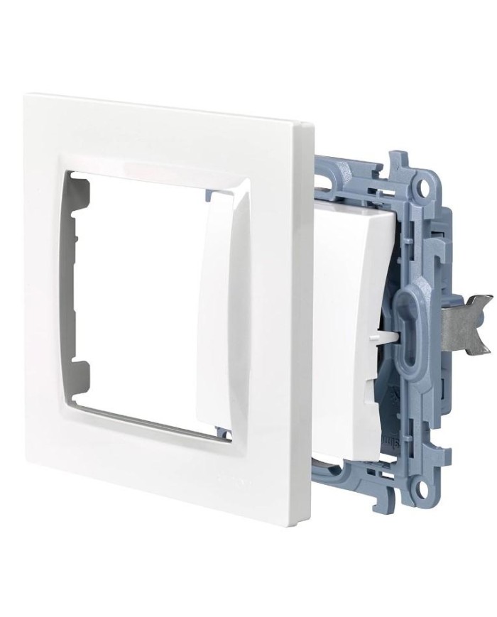 PULSADOR SIMON 10 BLANCO 8'4X8'4X4'5 CMS.