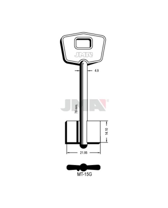 LLAVES BRUTO GORJA MT-15G     LATON